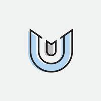 u letter logo alfabet ontwerp pictogram voor bedrijf vector