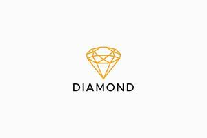 elegant schoonheid diamant edelsteen kristal bedrijf sieraden en mode logo vector