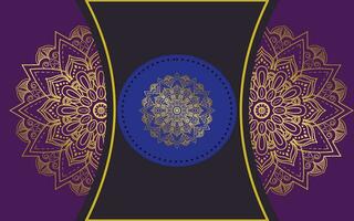 achtergrond sjabloon met mandala patroon ontwerp vector