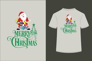 vrolijk Kerstmis vector t-shirt ontwerp.