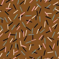 schattig gemakkelijk structuur met bekleed confetti. naadloos patroon met chaotisch lijnen. abstract creatief achtergrond vector