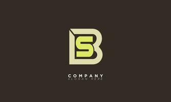 sb alfabet letters initialen monogram logo bs, s en b vector