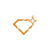 schijnen helder goud diamant logo vector
