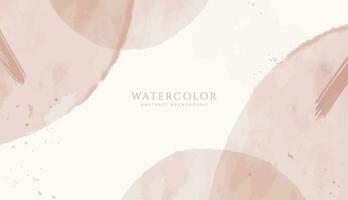 abstract horizontaal waterverf achtergrond. neutrale licht gekleurde leeg ruimte achtergrond illustratie vector