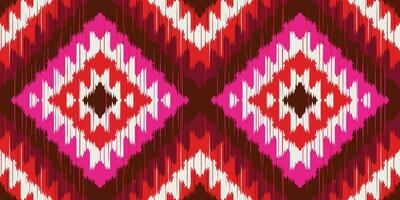 mooie ikat-kunst. de navajo naadloze kleurrijke patroon in tribal, folk borduurwerk, Mexicaanse Azteekse geometrische ruit kunst ornament print.design voor tapijt, behang, kleding, inwikkeling en stof. vector