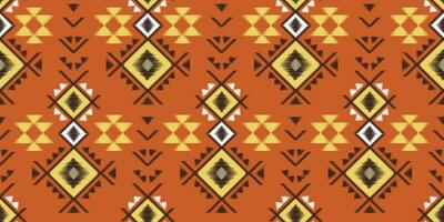 etnische abstracte ikat kunst. naadloos patroon in tribal, volksborduurwerk en Mexicaanse stijl. Azteekse geometrische kunst ornament print.design voor tapijt, behang, kleding, inwikkeling, stof, hoes, textiel vector