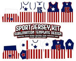 gezagvoerder Amerika Jersey ontwerp sportkleding achtergrond vector