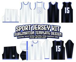 zeshoek helling schets basketbal Jersey ontwerp sportkleding sjabloon vector