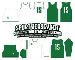 Boston Kelten groen basketbal Jersey ontwerp sportkleding sjabloon vector