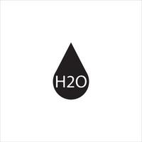 h2o water icoon vector illustratie symbool