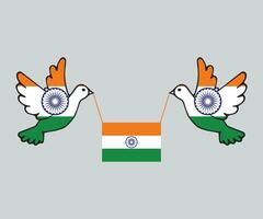 creatief Indisch nationaal vlag, 15e augustus, gelukkig Indië onafhankelijkheid dag viering, kleur, insigne logo ontwerp set, etiket verzameling, Indië vlag reeks verzameling, knop afgerond, vlag sjabloon ontwerp. vector
