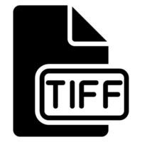 tiff glyph icoon vector