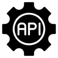 api glyph-pictogram vector