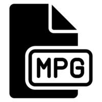 mpg glyph icoon vector