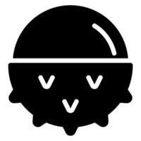 lychee glyph icoon vector