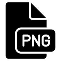 PNG glyph icoon vector