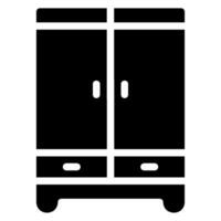 garderobe glyph icoon vector