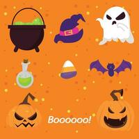 halloween element verzameling vector