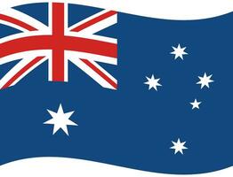 vlag van Australië. Australisch vlag. Australië vlag Golf vector