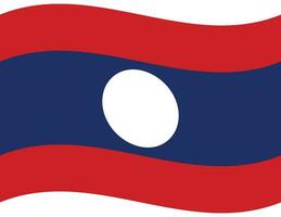 Laos vlag. vlag van Laos. Laos vlag Golf vector