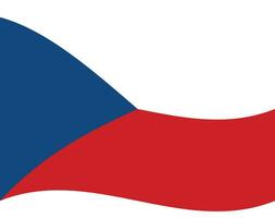 vlag van de Tsjechisch republiek. Tsjechisch vlag Golf. Tsjechisch vlag vector