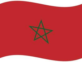 vlag van Marokko. Marokko vlag. Marokko vlag Golf vector
