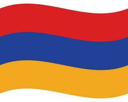 Armenië vlag. Armenië vlag Golf. vlag van Armenië vector