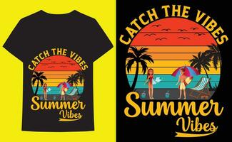 zomer t-shirt ontwerp vector elementen