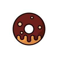 donut icoon vector ontwerp Sjablonen gemakkelijk en modern