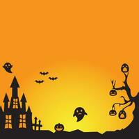 achtergrond vector ontwerp met halloween thema