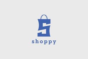 s laatste boodschappen doen zak logo vector