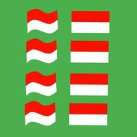 rood en wit vlag illustratie vector