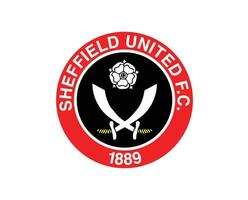 Sheffield Verenigde club logo symbool premier liga Amerikaans voetbal abstract ontwerp vector illustratie