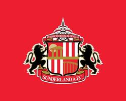 sunderland club logo symbool premier liga Amerikaans voetbal abstract ontwerp vector illustratie met rood achtergrond