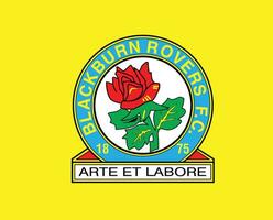 blackburn rovers fc club symbool logo premier liga Amerikaans voetbal abstract ontwerp vector illustratie met geel achtergrond