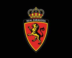 echt zaragoza club logo symbool la liga Spanje Amerikaans voetbal abstract ontwerp vector illustratie met zwart achtergrond