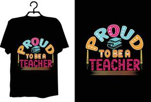 leraar t-shirt ontwerp vector