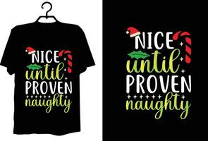 kerst t-shirt ontwerp vector