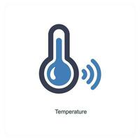 temperatuur en laag icoon concept vector