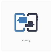 chatten en bericht icoon concept vector