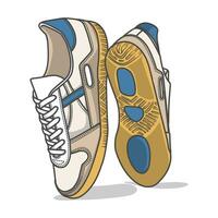 sportschoenen ontwerp met kant hoek. sport schoenen . vector