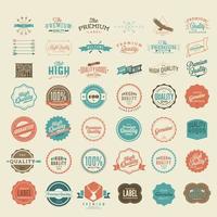 vintage badges ontwerp vector