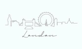 Londen vector lijn tekening vrij vector