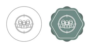 doelgroep vector pictogram