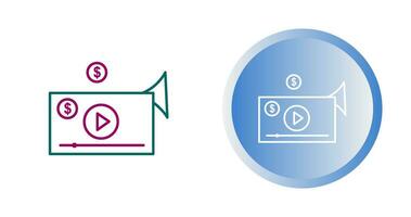 videomarketing vectorpictogram vector