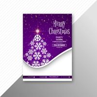 Merry christmas viering kaart brochure sjabloon vector