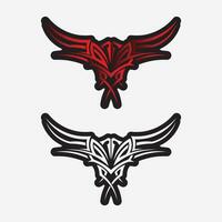 zwart tribal vector logo ontwerp icoon en teken tribal