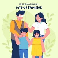 internationale dag van gezinnen vector