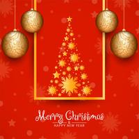 Abstracte decoratieve Merry Christmas-achtergrond vector