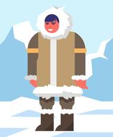 Eskimo's illustratie vector